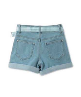 ロゴベルトデニムショートパンツ　８６５１１２２