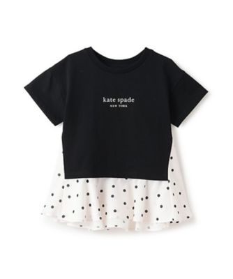 KATE SPADE NEW YORK (Baby&Kids)/ケイト・スペード ニューヨーク キッズ ドット切り替えカットソー　８６５１２１０