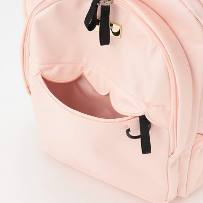 キャットポーチ付きスカラップリュック　８６５１４１３