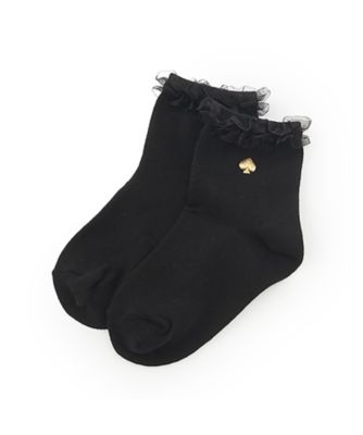KATE SPADE NEW YORK (Baby & Kids)/ケイト・スペード ニューヨーク キッズ オーガンジーラッフルソックス 8651440 クロ 下着・靴下【三越伊勢丹/公式】