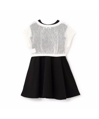 メッシュニット＆ワンピースセット　８６５２３０３