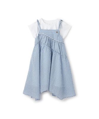 KATE SPADE NEW YORK (Baby&Kids)/ケイト・スペード ニューヨーク キッズ ギンガムキャミワンピース＆Ｔシャツセット　８６５３３０２