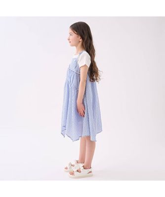 kate spade new york kids ギンガムキャミソールワンピース ガールズ ギンガムキャミワンピース&Tシャツセット（ミドル