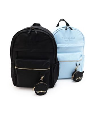 キャットポーチ付きロゴリュック 8653413 | KATE SPADE
