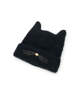 KATE SPADE NEW YORK (Baby & Kids)/ケイト・スペード ニューヨーク キッズ キャットニットキャップ 8654407 クロ 帽子【三越伊勢丹/公式】