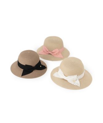 ＜KATE SPADE NEW YORK (Baby&Kids)＞ボウストローハット　８６６２４２１