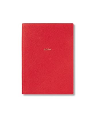SMYTHSON/スマイソン 手帳 P/G 2026 SOHO WEEKLY DIARY Scarlet Red カレンダー・手帳【三越伊勢丹/公式】