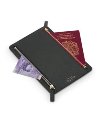 未使用 スマイソン パナマ カレンシーケース ポーチ 本革 ブラックマルチ ジップカレンシーケース PANAMA MULTIーZIP