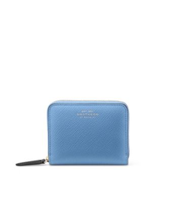 SMYTHSON/スマイソン ミニ財布 PANAMA SMALL ZIP AROUND PURSE Nile Blue 財布・マネークリップ【三越伊勢丹/公式】