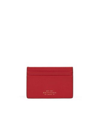 SMYTHSON/スマイソン カードホルダー PANAMA FLAT CARD HOLDER Scarlet Red 名刺入れ【三越伊勢丹/公式】