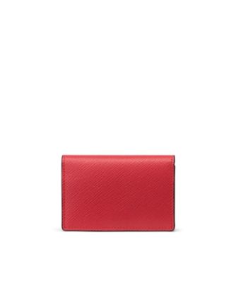 SMYTHSON/スマイソン カードケース PANAMA FOLDED CARD CASE Scarlet Red 名刺入れ【三越伊勢丹/公式】