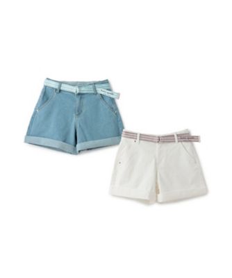 ロゴベルトデニムショートパンツ　８７５１１２２