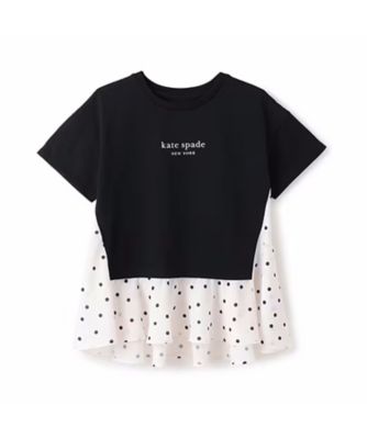 KATE SPADE NEW YORK (Baby&Kids)/ケイト・スペード ニューヨーク キッズ ドット切り替えカットソー　８７５１２１０