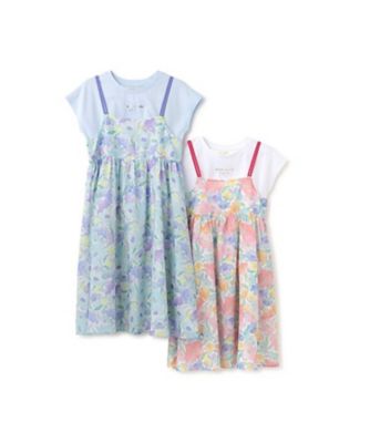 ガーデンキャミワンピース＆Ｔシャツセット　８７５１３２４