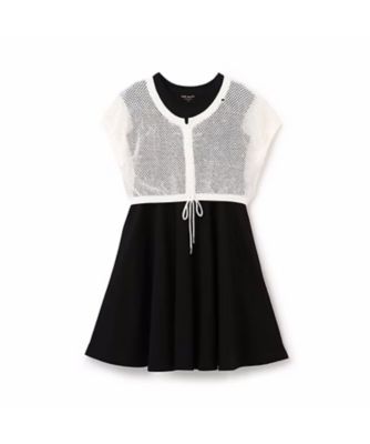 メッシュニット＆ワンピースセット　８７５２３０３