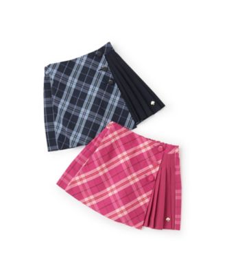 オーガストチェックラップキュロットスカート 8753112 | KATE