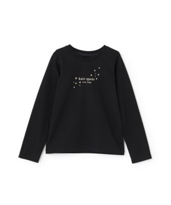 KATE SPADE NEW YORK (Baby & Kids)/ケイト・スペード ニューヨーク キッズ ベーシックロゴ長袖Tシャツ 8753213 クロ トップス【三越伊勢丹/公式】