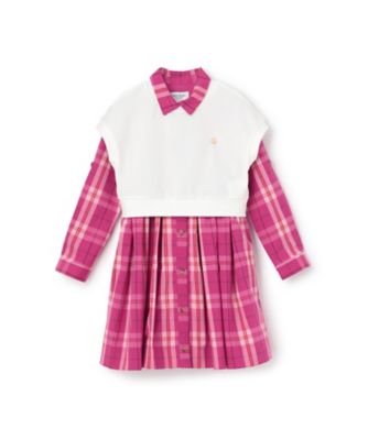 KATE SPADE NEW YORK (Baby & Kids)/ケイト・スペード ニューヨーク キッズ オーガストチェックシャツワンピース & トップスセット 8753312 チェリーピンク ワンピース・ドレス【三越伊勢丹/公式】