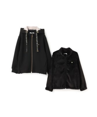 ケイトスペードニューヨーク【極美品】 160 3wayパーカ セール】ダンボールニット3wayパーカ（ブルゾン）｜kate spade new