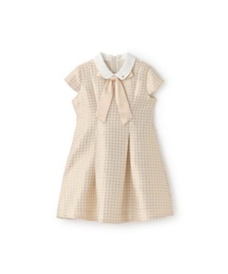 KATE SPADE NEW YORK (Baby & Kids)/ケイト・スペード ニューヨーク キッズ 千鳥ジャカードドレス 8753350 ゴールド ワンピース・ドレス【三越伊勢丹/公式】