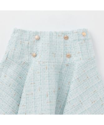 ダブルボタンミックスツイードスカート 8754150 | KATE SPADE