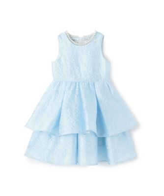 kate spade new york kids フラワージャガードドレス トドラー スペードフラワージャカードワンピース(110cm 紺): キッズ