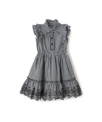 ＜KATE SPADE NEW YORK (Baby&Kids)＞エンブロイダリーギンガムチェックワンピース　８７６１３６２