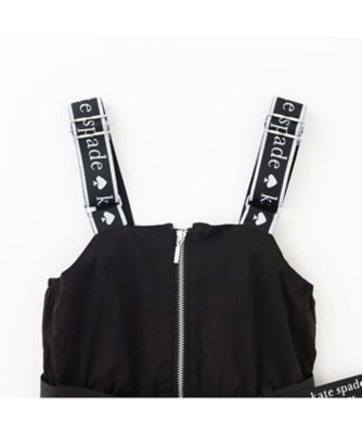 Katespade フード＆インナーベスト取り外し付きジャケット 新品130㎝ ポーチ付きロゴベルトジャンパースカート 8761366 | KATE SPADE