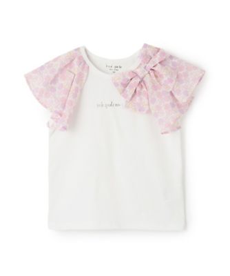 KATE SPADE NEW YORK (Baby&Kids)/ケイト・スペード ニューヨーク キッズ スペードフラワーラッフルスリーブＴシャツ　８７６２２２３