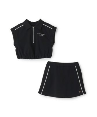 ハーフジップアップカットソー＆キュロットセット 8762324