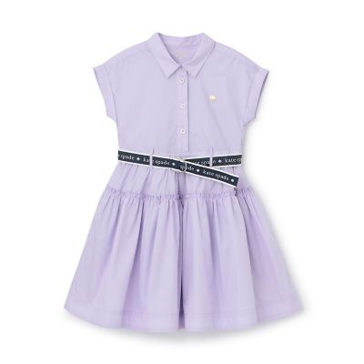 新品タグ付き　kate spade ロゴベルトワンピース　140 ロゴベルトシャツワンピース 8763321 | KATE SPADE NEW YORK