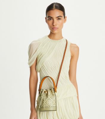 Tモノグラム エンボス ミニ バケットバッグ | TORY BURCH