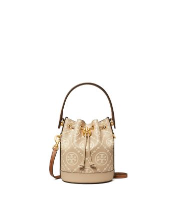 Tory Burch☆ロゴ ミニバケットバッグ♪【送料込】 Tモノグラム エンボス ミニ バケットバッグ | TORY BURCH
