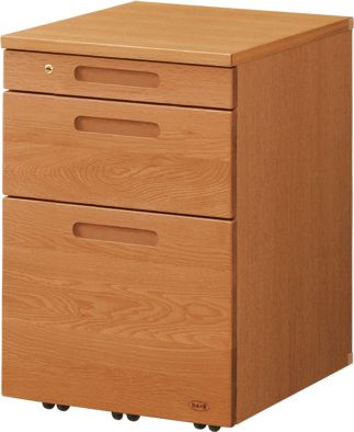 浜本工芸 (Baby & Kids)/ハマモトコウゲイ No.89 ワゴン 移動袖A ダークオーク 机・デスク【三越伊勢丹/公式】