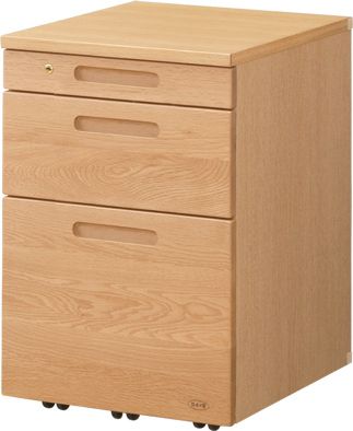 浜本工芸 (Baby & Kids)/ハマモトコウゲイ No.89 ワゴン 移動袖A ナチュラルオーク 机・デスク【三越伊勢丹/公式】