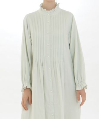 Narue (Women)/ナルエー コットンサテンダブルガーゼワンピース 91003 グリーン ルームウェア【三越伊勢丹/公式】