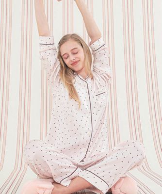 シルクハートシャツパジャマ 91408 | Narue (Women)/ナルエー