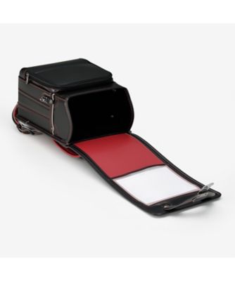 【送料無料】【２０２６年２月中旬以降届】ＬＥＡＴＨＥＲ　ＢＯＬＣＡ　ＲＥＡＲＣＯＬＯＲ　レザーボルカ　リアカラー　ブラック／レッド