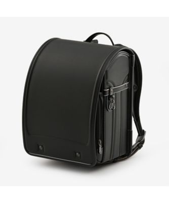 ＜村瀬鞄行 (Baby&Kids)＞【送料無料】【２０２６年２月中旬以降届】ＬＥＡＴＨＥＲ　ＢＯＬＣＡ　ＲＥＡＲＣＯＬＯＲ　レザーボルカ　リアカラー　名入れ　ブラック／ブラック