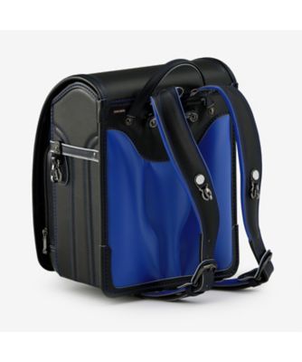 【送料無料】【２０２６年２月中旬以降届】ＬＥＡＴＨＥＲ　ＢＯＬＣＡ　ＲＥＡＲＣＯＬＯＲ　レザーボルカ　リアカラー　名入れ　ブラック／マリン