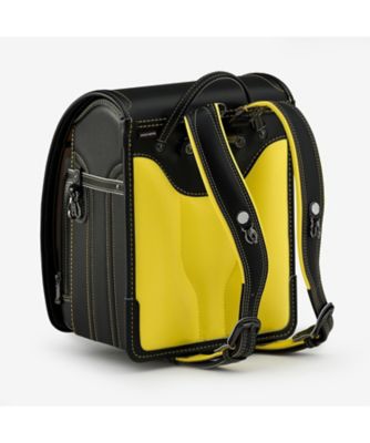 【送料無料】【２０２６年２月中旬以降届】ＬＥＡＴＨＥＲ　ＢＯＬＣＡ　ＲＥＡＲＣＯＬＯＲ　レザーボルカ　リアカラー　ブラック／イエロー