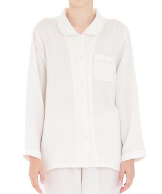 シュークリームガーゼ（Ｒ）シャツパジャマ　９２４０１