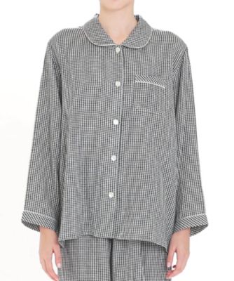 シュークリームガーゼ（Ｒ）シャツパジャマ　９２４０１