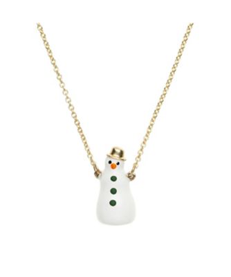 ALIITA (Women)/アリータ FROSTY SNOWMAN エナメル ネックレス 99.NRSPEV1000YG09K BOTTLE GREEN+COCONUTS WHITE 【三越伊勢丹/公式】