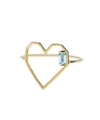 ＜ALIITA (Women)＞ＣＯＲＡＺＯＮ　ＢＡＧＵＥＴＴＥ　アクアマリン　リング　９９．ＲＩＰＵＥＫ００１７ＹＧ０９Ｋ