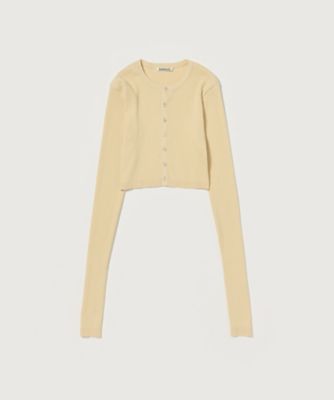 ＊ＣＯＴＴＯＮ　ＨＩＧＨ　ＧＡＵＧＥ　ＲＩＢ　ＫＮＩＴ　ＣＲＯＰＰＥＤ　ＣＲＥＷ　ＮＥＣＫ　ＣＡＲＤＩＧＡＮ