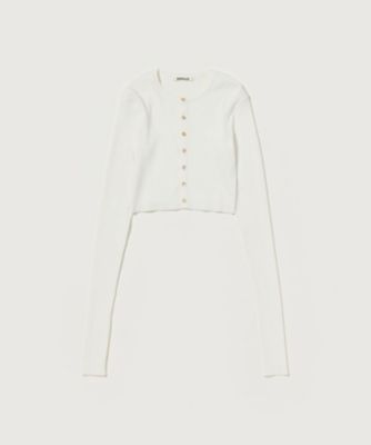 ＊ＣＯＴＴＯＮ　ＨＩＧＨ　ＧＡＵＧＥ　ＲＩＢ　ＫＮＩＴ　ＣＲＯＰＰＥＤ　ＣＲＥＷ　ＮＥＣＫ　ＣＡＲＤＩＧＡＮ