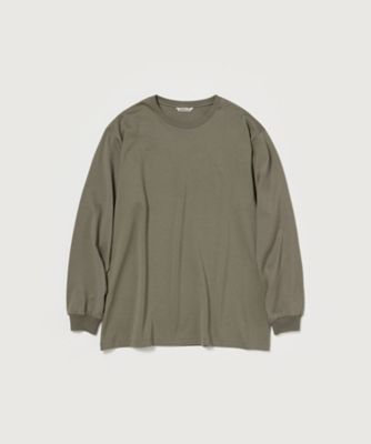 AURALEE (Men)/オーラリー Ｔシャツ　ＬＵＳＴＥＲ　ＰＬＡＩＴＩＮＧ　Ｌ／Ｓ　ＴＥＥ　Ａ００Ｐ０１ＧＴ