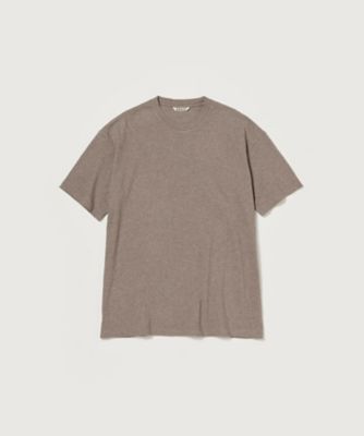 AURALEE ブラウン Tシャツ 半袖 AURALEE オーラリー 19SS SEAMLESS CREW NECK HALF SLEEVED TEE