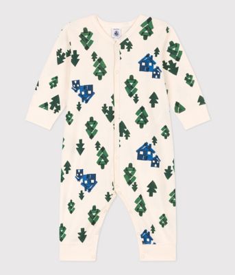 ＜PETIT BATEAU (Baby&Kids)＞プリント　足なしロンパース